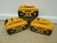 DeWalt DCB184 18V xr 5 ah Li-Ion Batteries x 3