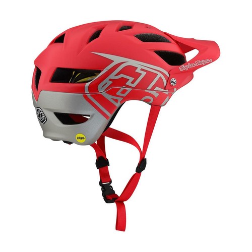 Rot//Silber Troy Lee Designs Enduro-MTB Helm A1 MIPS Classic