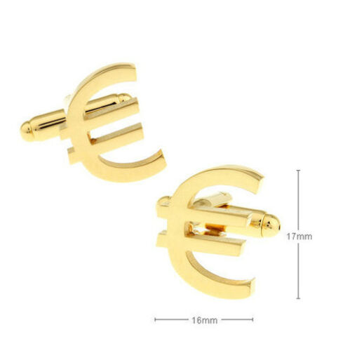Details about  / New Novelty Round Euro Currency Sign € Cufflink 0082
