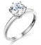 1.75 Ct Round Cut Solitaire Engagement Wedding Promise Ring 14K Solid White Gold
