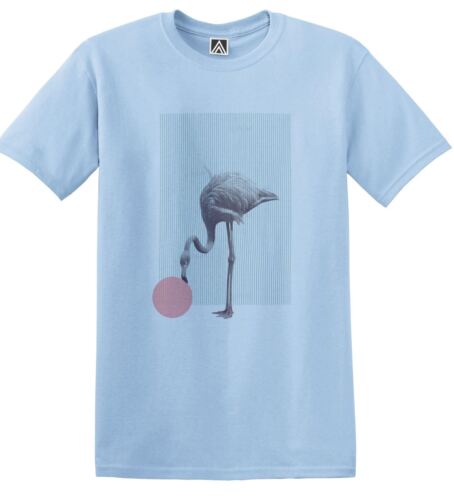 Flamingo Rétro T-Shirt Hipster Art Beach style 90 S Tee la Palms