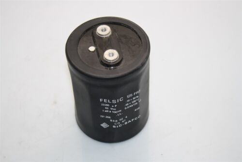 Felsic 125 FRS Aluminum Electrolytic Screw Capacitor Sic-Safco CO 47 22000µF 63V