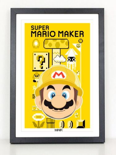 Super Mario Maker poster print