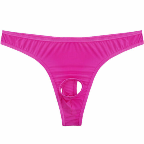 US Men/'s Bikini Briefs Open Penis Hole Panties Thongs T-Back G-String Underwear