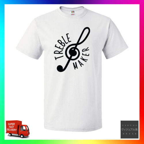 Treble Maker TShirt T-Shirt Tee Unisex Cute Music Pun Producer Clef Trumpet Viol