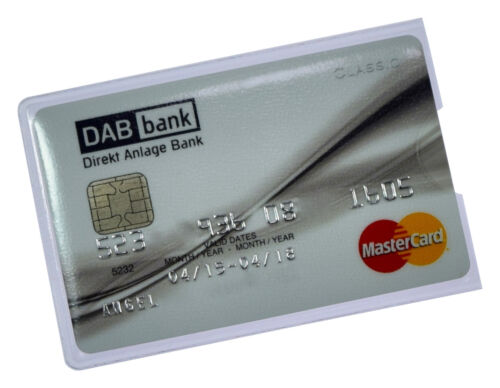 EC Kartenhülle Schutzhülle soft NEU 2-100 Stück Kreditkarte Visitenkarte Bank 