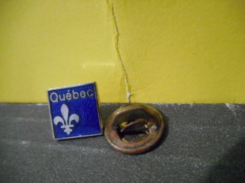 Quebec Fleur de Lys Small Blue Enamel Lapel Hat Pin,Tie Tack 
