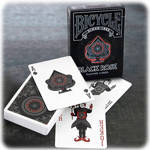 Bicycle Deck Poker Spielkarten "Black Rose" USPC Kartenspiel selten NEU 
