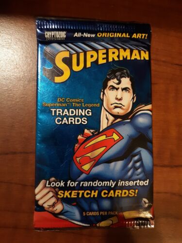 Cryptozoic Original Art Superman 5 Pack Trading Cards  DC Comics