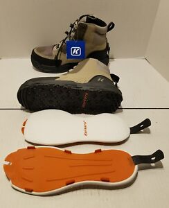 Korkers Double Haul Wading Boots-Omnitrax Interchangeable-Kling-On /& Felt Soles