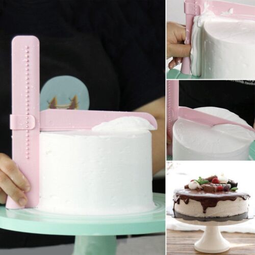 Details about  / Adjustable Cake Scraper Edge Side Smoother Polisher Tools Mold Baking Tools