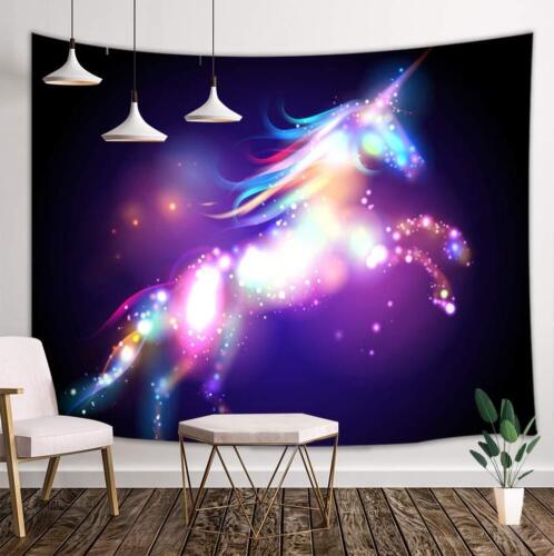 Color Fantasy Unicorn Tapestry Decoration Bedroom Dorm Wall Hanging tapestries