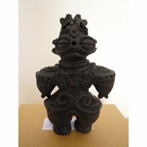 Dogu Jomon period Aomori Haniwa Clay Statue Figure replica earthen Doll Rare F//S