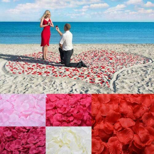 Wedding Decorations 100pcs Multi Colors Silk Flower Beauty Rose Petal M9F4 