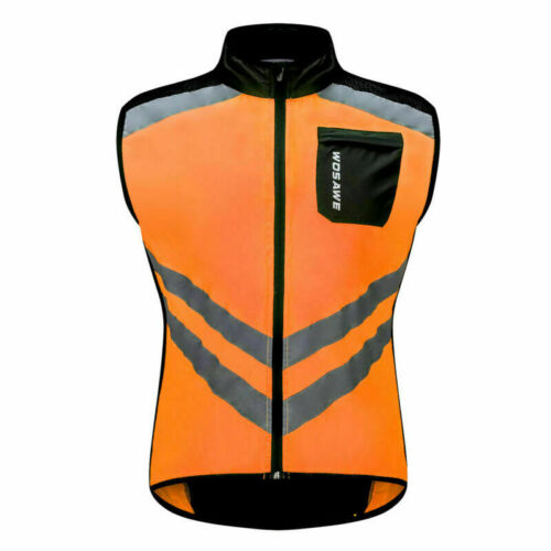 Reflective Mesh Safety Vest with Pockets High Visibility Cycling Motorcycle Work 