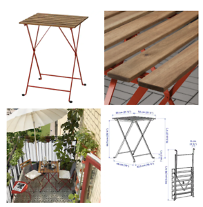 Ikea tärnö mesa/exterior balcón mesa plegable 55x54 cm mesa de jardín mesa plegable nuevo 