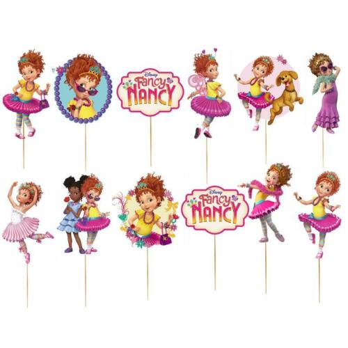 FANCY NANCY balloons Latex Cupcake XL cake toppers decorations supplies party