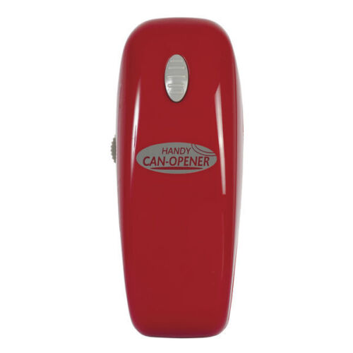 The Handy Can Opener RED Automatic Electric Smooth Edge Easy One Touch Portable 