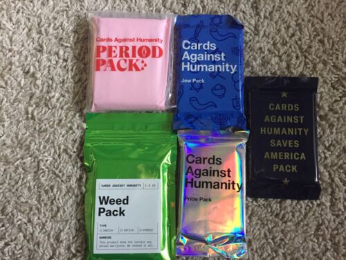 Pride,Jewish and Saves Expansion Packs New Period Cards Against Humanity Weed 