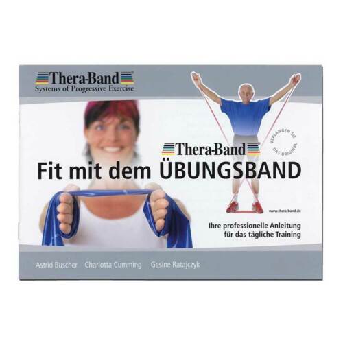 Thera-Band® Übungsband + Übungsbuch gratis ca. 2,5m lang Rot (mittel)