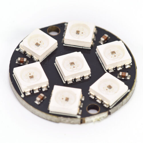 7-Bit WS2812 5050 RGB LED Ring Round Decoration Bulb Arduino HI 