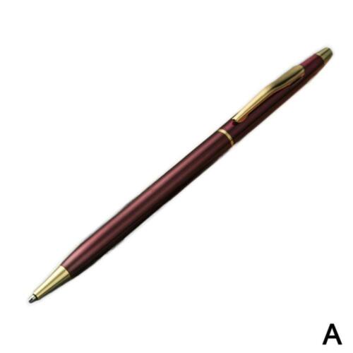 Luxus-Vollmetall-Kugelschreiber 1mm schwarze Tinte Gelstift Büro Schreibwar