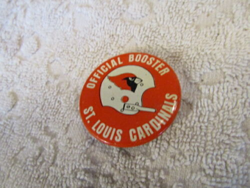 Vintage St Louis Football Cardinals Official Booster Pin Back Button 1967 Heinz 
