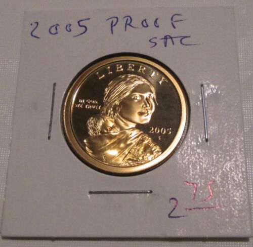 2005 Proof Sacagawea Dollar w Infant son Native American Dollar San Francisco