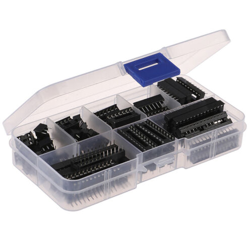 66Pcs/Box DIP IC Sockets Solder Type Socket Kit 6/8/14/16/18/20/24/28  lsL_JO 