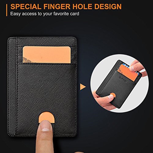 Men/'s Leather Magnetic Money Clip Front Pocket Wallet ID Credit Card Holder #CU