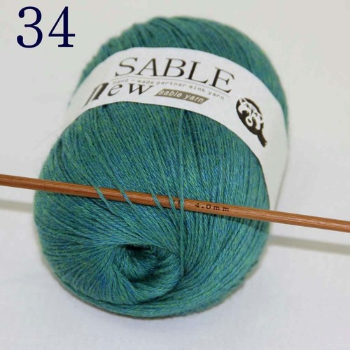 Hot 1ballx50g 100/% Pure Sable Cashmere Hand Yarn Shawls Wrap Crochet Knitwear 34
