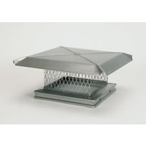 5//8/" Mesh 304-SS 13319 17/" x 21/" Gelco Single-Flue Chiminey Cap
