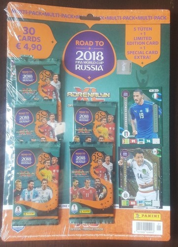 Panini Adrenalyn XL Road 2018 World Cup Russia choisir de tous les blister Mul