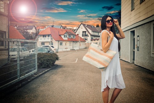 Badetasche Strandtasche Damentasche Tasche Shopper Umhängetasche Damen Glitzer 3