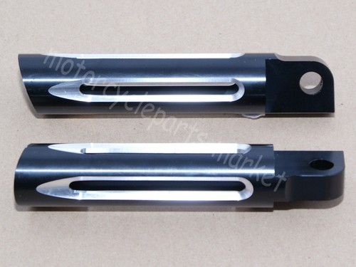 Black Male Mount Foot Pegs Footrest For Harley Touring Sportster Dyna Softail