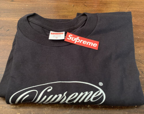 IN HAND FW20 WEEK 17 AUTHENTIC BRAND NEW SUPREME CLASSIC TEE BLACK// SIZE MEDIUM