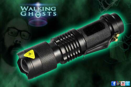 3W Zoom Flashlight Torch Light IR Infrared Night Vision Ghost Hunt Paranormal UK