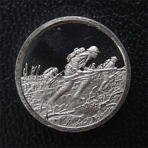Franklin Mint Mini-Ingot 1918 American Expedition​ary Forces In Europe WWI