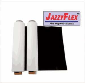 Flex Magnetic Sign Material 24/" x 10/' x 20 Mil w//White Vinyl Laminate FS