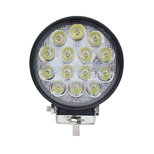 4x projecteur de travail Spot LED 42W Rond lampe tracteur 4x4 phare Feux 12v 24v