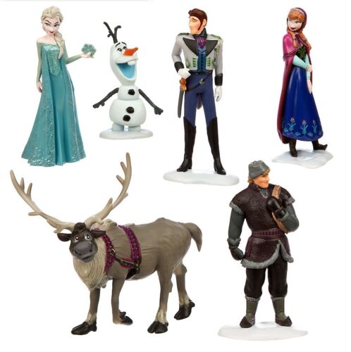 Frozen Elsa Anna Olaf Playset 6 Figure Cake Topper *FAST SHIPPING* Toy Doll Set