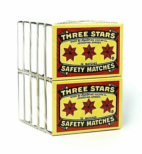 Arbre Stars safesty Allumettes wedish Match 1 Pack 10 Boîtes de livraison gratuite!