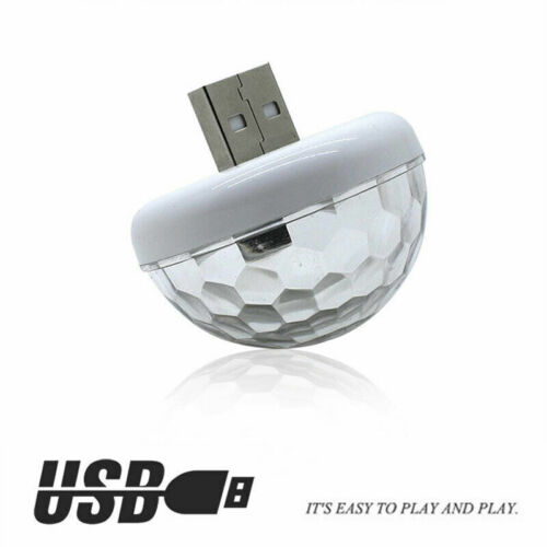 USB LED Car Atmosphere RGB Mini Lamp Interior Ceiling Ambient Light Projector Bs 
