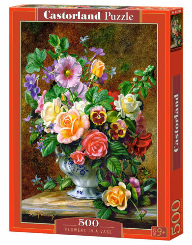 Neu Puzzle 500 Teile Castorland B-52868 Flowers In A Vase 