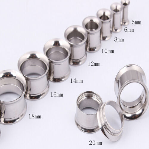Stainless Steel Flared Ear Plugs Hollow Expander Stretcher Tunnels Piercing、2018 