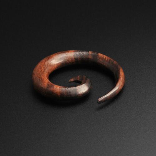 Details about  / Wooden Spiral Ear Gauge Stretcher Sono Wood Gauging spiral SIBJ Quality
