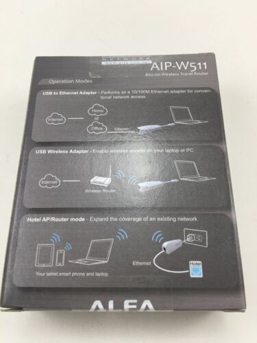 5-in-1 USB wireless AP ALFA AIP-W511 802.11n 5-IN-1 Travelling Router Adapter