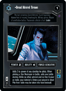 Near Mint REFLECTIONS II star wars ccg swccg zz Grand Admiral Thrawn
