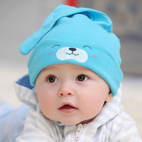 Toddlers Baby Girls Cartoon Cotton Sleep Cap Headwear Hat Newborn Beanie Caps US