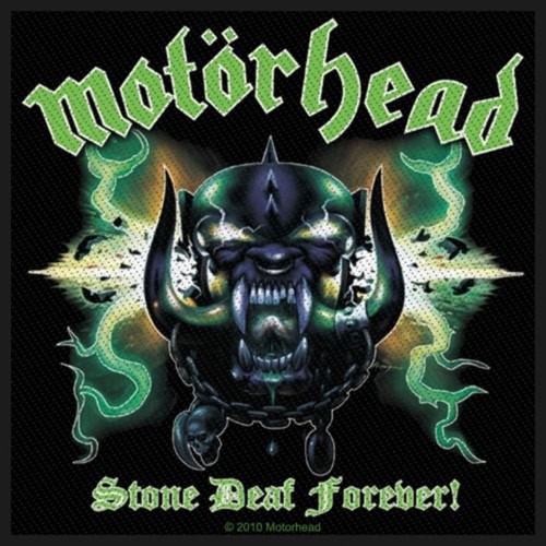 4/" X 4/" MOTORHEAD STONE DEAF FOREVER PATCH 10CM X 10CM